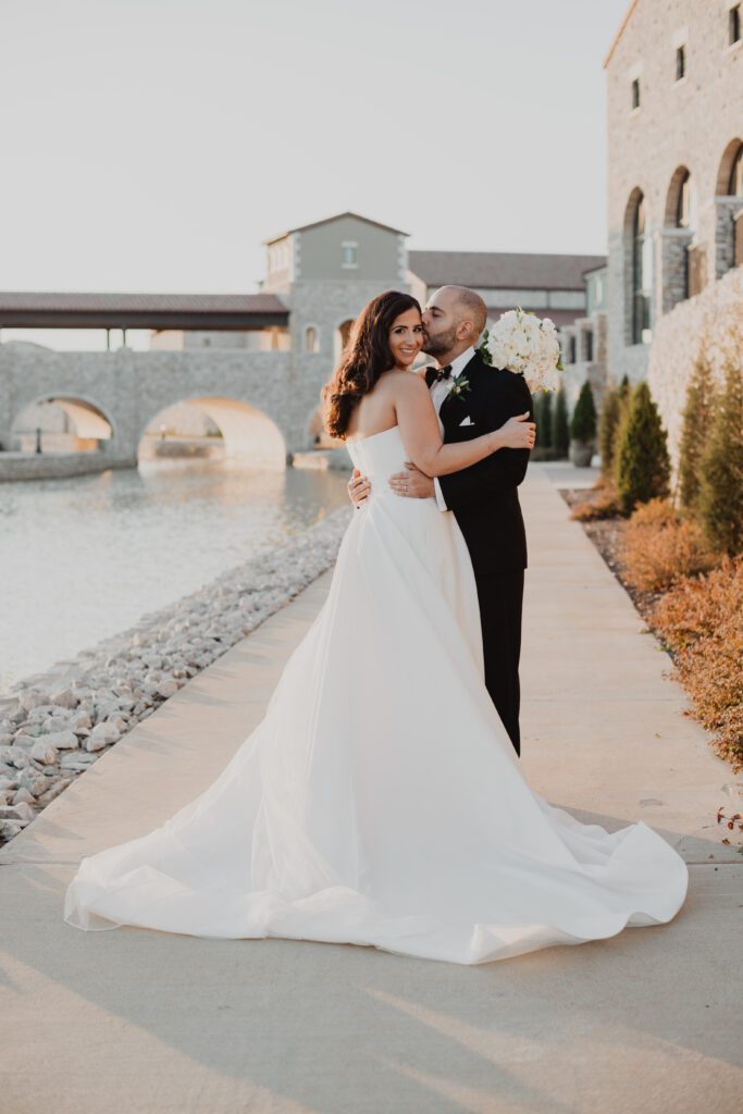 a man and woman in a wedding dress, wedding timeline